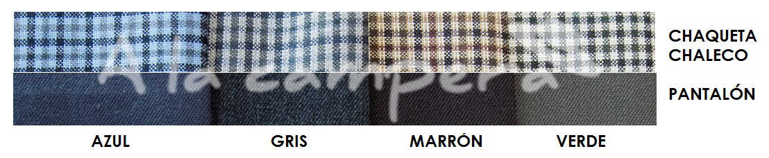 colores traje campero
